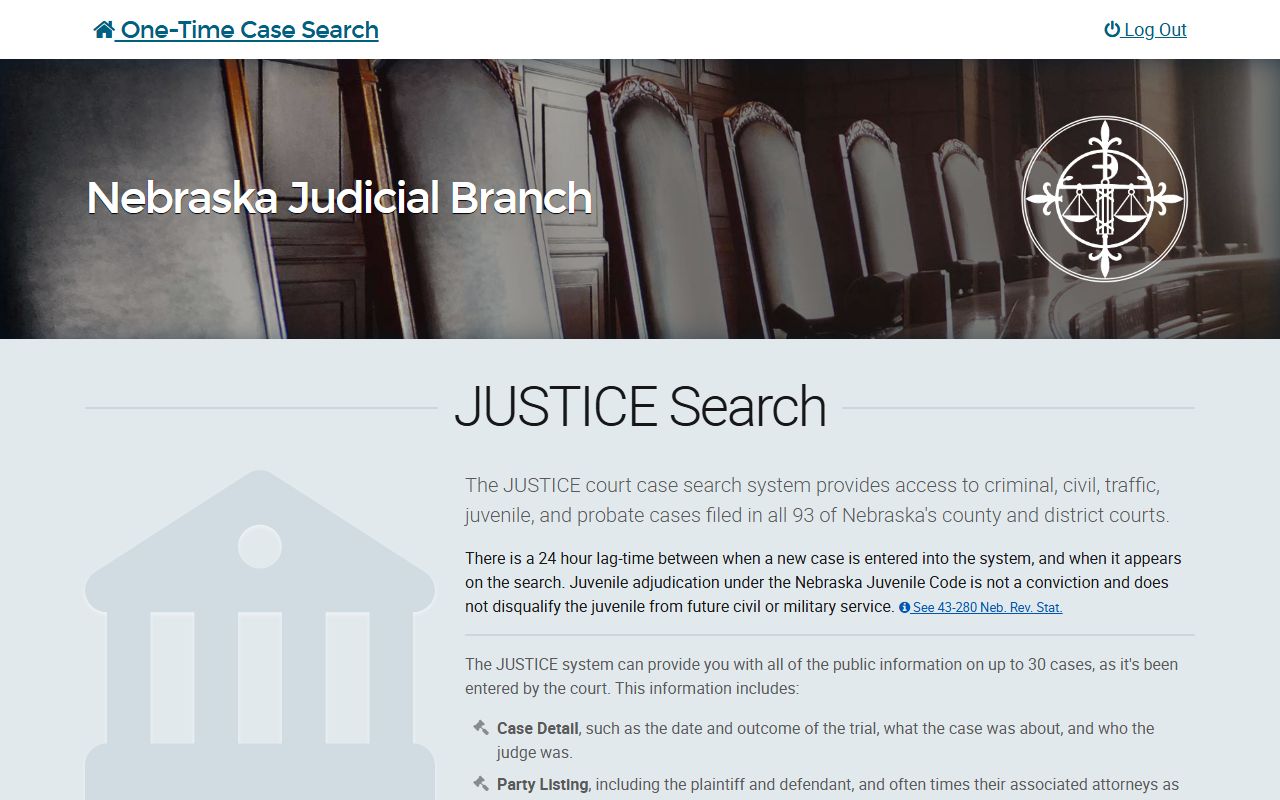 Franklin County court records after arrest JUSTICE one-time search